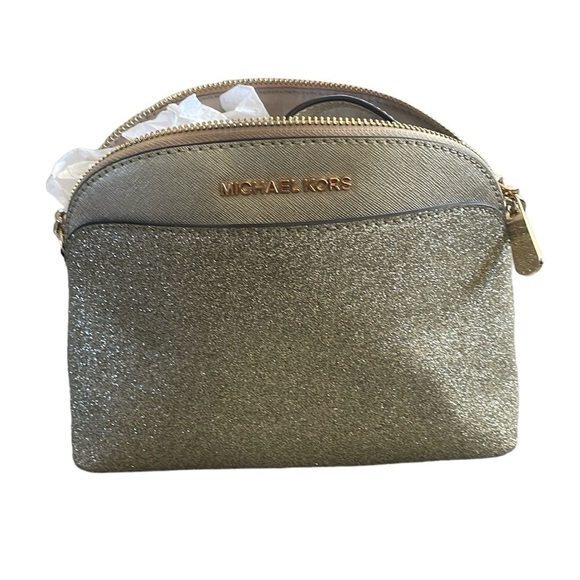 Michael Kors Gold Glitter Crossbody Bag - Picture 1 of 7